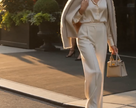 The Classic Ivory Pleated Trousers